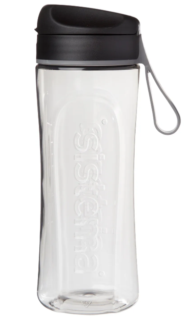 Butelka na wodę Sistema Tritan Swift Bottle czarna 600 ml (9414202112507) - obraz 2