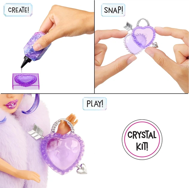 Lalka Rainbow High Creative Crystals Fashion Doll Violet (121404) (0035051121404) - obraz 4