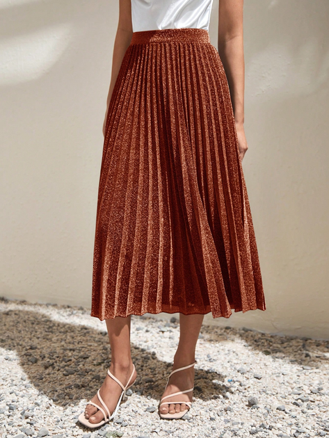 Спідниця міді осіння жіноча SHEIN GD-00164166 S Рожева з коричневим від Rozetka на платформі USKIDKA Акція на Спідниця міді осіння жіноча SHEIN GD-00164166 S Рожева з коричневим від Rozetka