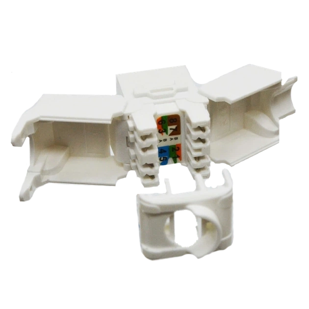 Модуль KeyStone RJ45 UTP, кат. 6a, безінструментний, Slim L&W LW-KJ6A-04-C6A - Фото 2 Модуль KeyStone RJ45 UTP, кат. 6a, безінструментний, Slim L&W LW-KJ6A-04-C6A - зображення 2