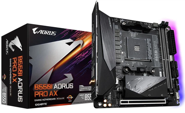 Материнская плата Gigabyte B550I Aorus Pro AX (B550I AORUS PRO AX) (Socket AM4, AMD B550, Mini-ITX) - изображение 5