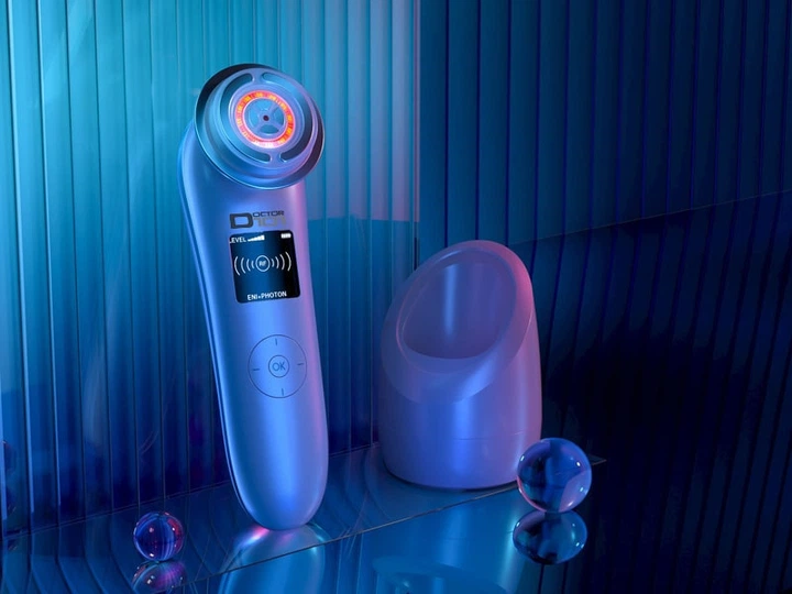 美容機器 RF EMS LEDライト slimming machine Масажер 7в1 з електропорацією для обличчя та шиї мікрострумовий +