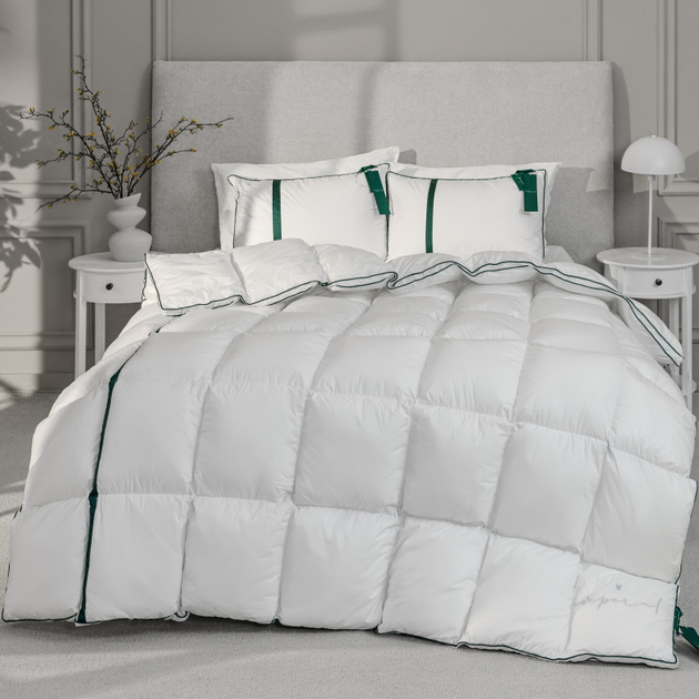 Ковдра MirSon зимова King Size 220х240 100% пух Imperial Style від Rozetka на платформі USKIDKA Акція на Ковдра MirSon зимова King Size 220х240 100% пух Imperial Style від Rozetka