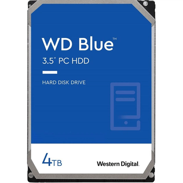 Накопичувач HDD SATA 4.0TB WD Blue 5400rpm 256MB (WD40EZAX) – фото