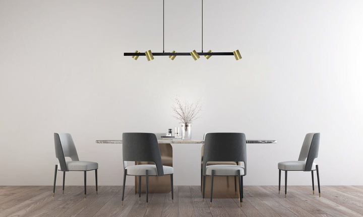 Lampa wisząca Light Prestige Snow 6xGU10 Black/Gold (LP-731/6L GD) - obraz 7