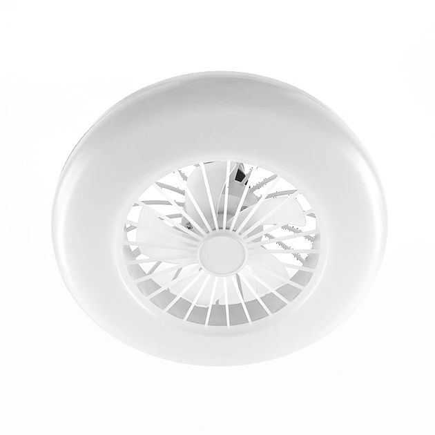 LED світильник-лампа Е27 з вентилятором FAN LAMP 24W+4W E27 R Luminaria ON/OFF 4000К NW Ø270×143мм WHITE 220В - зображення 3