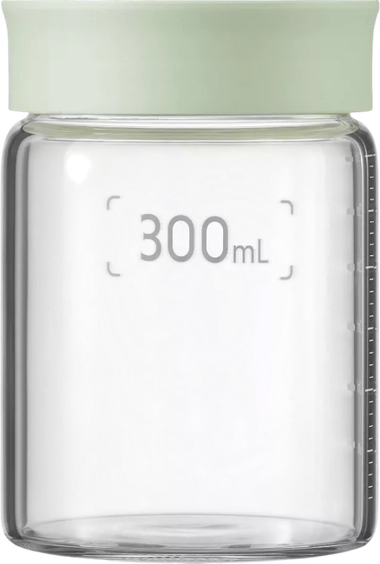 Набір банок Buydeem скляних Cozy Greenish 2 x 300 мл (ZES6950386605648) - зображення 1