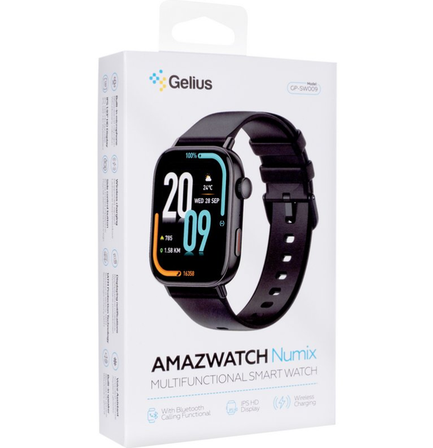 Смарт годинник Gelius Amazwatch Numix GP-SW009 Black - зображення 6