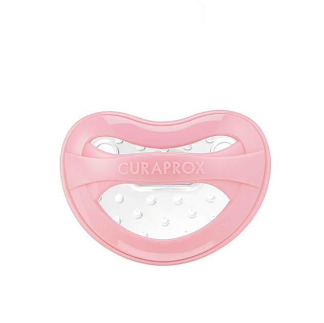 Соска Curaprox BABYSOOTHER с контейнером от 0 до 7 месяцев розовая 1 шт - изображение 2