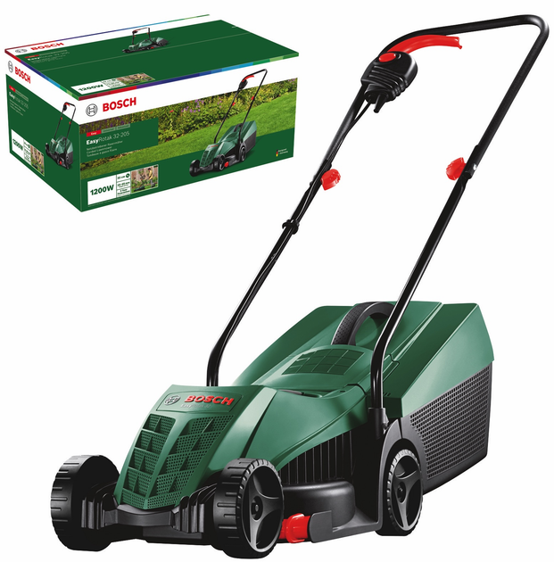 Мощная газонокосилка электрическая Bosch EasyRotak 32-205 : 1.2 кВт, ширина захвата 32 см (06008A6300) - изображение 2