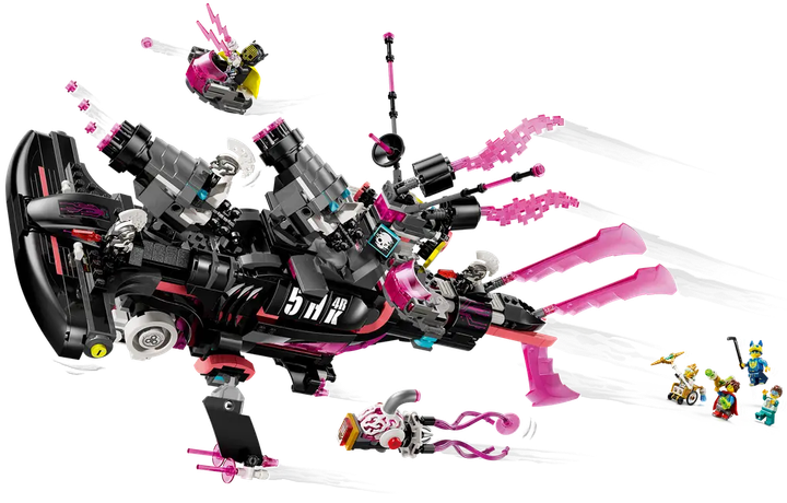 Конструктор LEGO DREAMZzz Підводний човен Кошмарна акула 1413 елемента (71500) - зображення 3