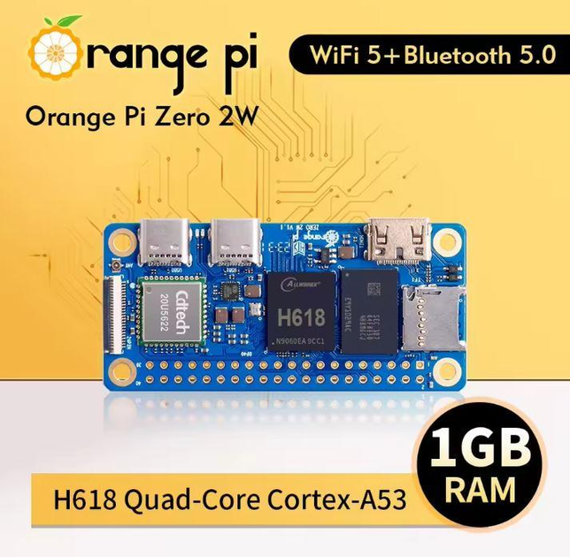 Миникомпьютер Orange Pi Zero 2W 1 GB - изображение 1