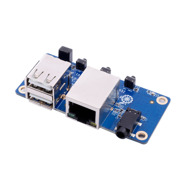 Плата расширения для Orange Pi Zero 2W v1.0 (USB, Ethernet, audio 3.5, IR) - изображение 1