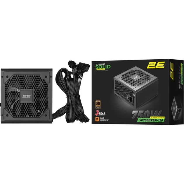 Блок живлення 2E GAMING Solid Power (750W) 2E-SP750BRSM-120 - Фото 11 Блок живлення 2E GAMING Solid Power (750W) 2E-SP750BRSM-120 - зображення 11