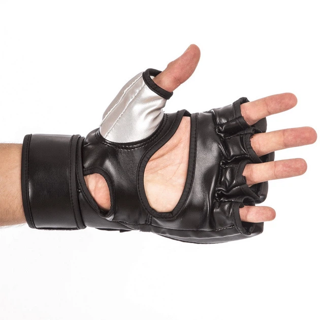 Перчатки для смешанных единоборств Zelart 1319 размер M Red-Black - изображение 4