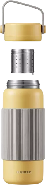 Термос Buydeem з заварником Mellow Yellow 400 мл (6950386607833) - зображення 2