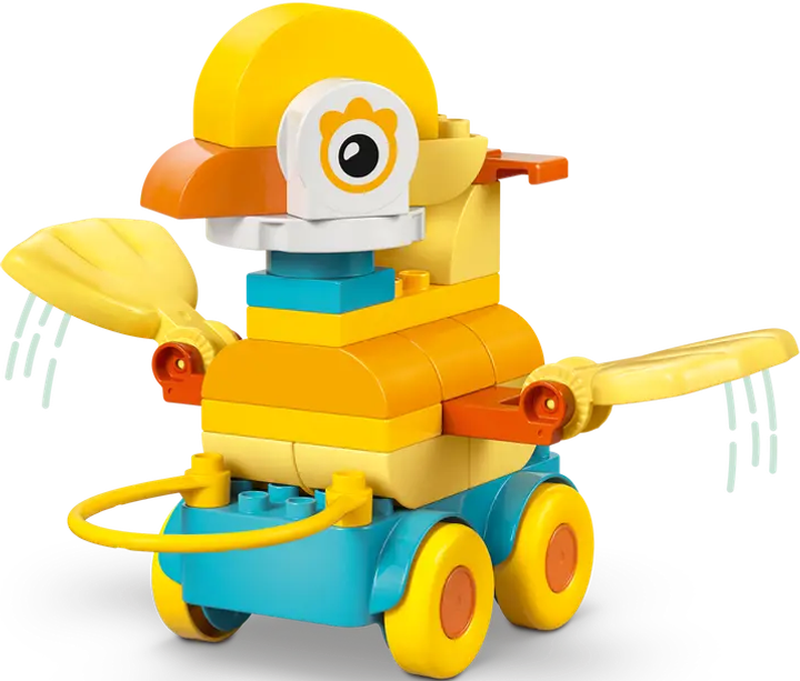 Zestaw klocków LEGO Duplo Zwierzątka na kółkach 3w1 58 elementów (10448) - obraz 3