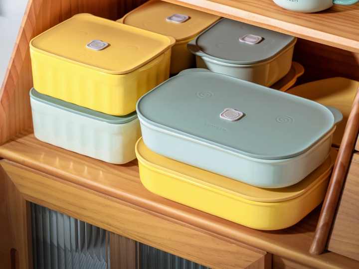 Контейнер для харчових продуктів Buydeem керамічний Cozy Greenish 810 мл (6950386607642) - зображення 4