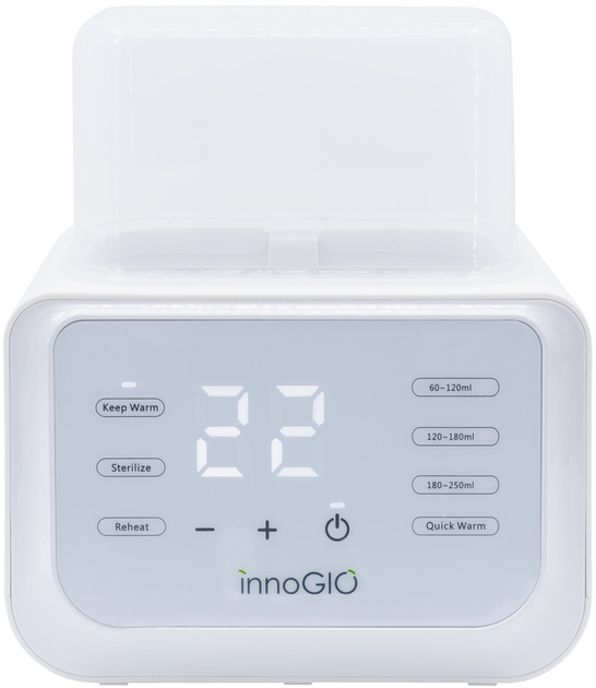 Підігрівач та стерилізатор для пляшечок Innogio GIOwarm Fast Duo GIO-375 (5904405021026) - зображення 1