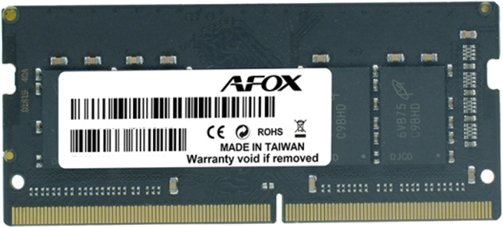 Оперативна памʼять AFOX SO-DIMM DDR4-2400 16384MB PC4-19200 (AFSD416EH1P) - зображення 1