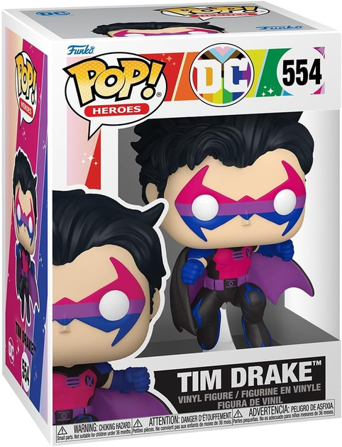 Figurka Funko pop! Heroes: Pride - Tim Drake 12.2 cm 554 (84152) (0889698841528) - obraz 1