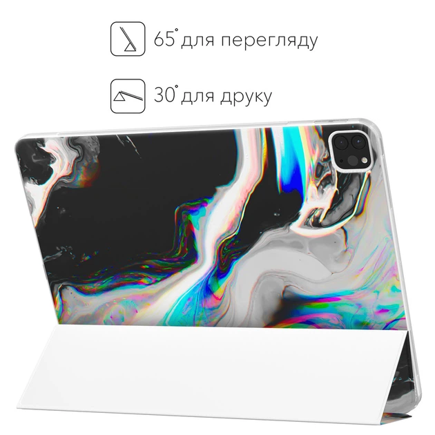 Чохол книжка, обкладинка для планшета Apple iPad 11" A16 2025 (Райдужний мармур) 11th епл айпад 11 generation - зображення 6