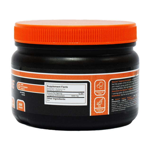 Л Аргинин L Arginine 200 грам BioLine Nutrition 9039 - изображение 2