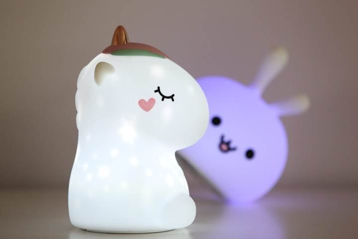 Lampka nocna silikonowa Innogio GIOlittle Unicorn GIO-142 (5904405021446) - obraz 3