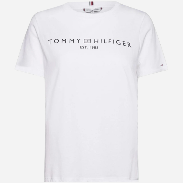 Koszulka damska bawełniana Tommy Hilfiger WW0WW40276-ACI L Biała (8720637080689) - obraz 5