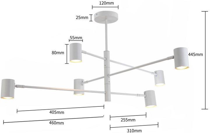 Lampa wisząca Light Prestige Snow LP-731/6P WH - obraz 4