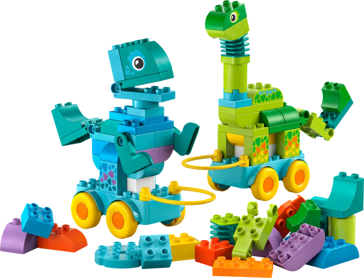 Конструктор LEGO Duplo Динозавры на колесах 3в1 108 элементов (10451) - Фото 2 Конструктор LEGO Duplo Динозавры на колесах 3в1 108 элементов (10451) - изображение 2