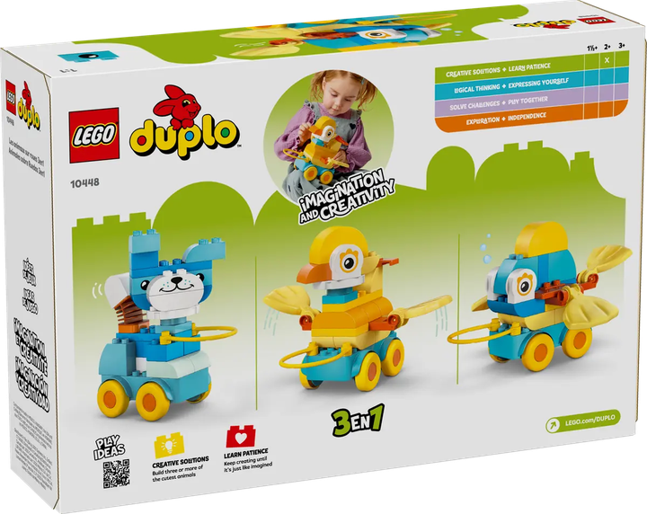 Конструктор LEGO Duplo Животные на колесах 3в1 58 элементов (10448) - изображение 9