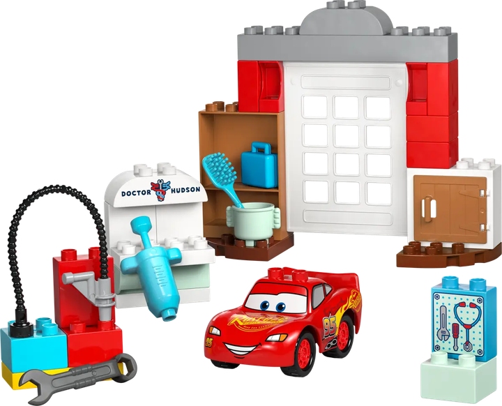 Конструктор LEGO Duplo Визит МакКвина в мастерскую мэра 35 элементов (10456) - Фото 2 Конструктор LEGO Duplo Визит МакКвина в мастерскую мэра 35 элементов (10456) - изображение 2