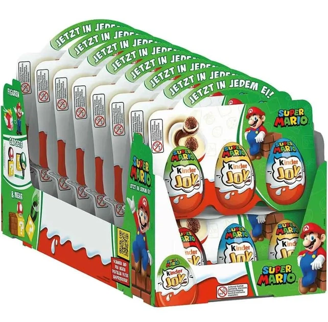 Набор шоколадных яиц Kinder Joy Super Mario 3шт 60 г – купить в