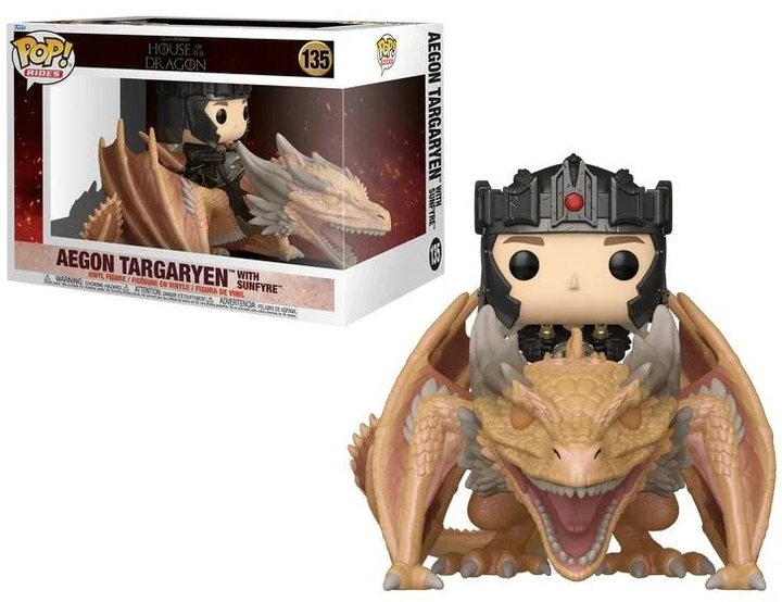 Figurka Funko Pop! House of the Dragon: Rides Deluxe Aegon Targaryen with Sunfyre 83460 (889698834605) - obraz 2