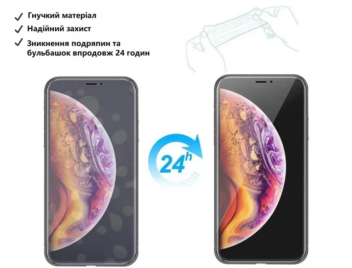 Плівка антишпигун Kit Cut для Xiaomi Redmi Note 11 4G 2021, матова, гідрогелева, протиударна - зображення 5