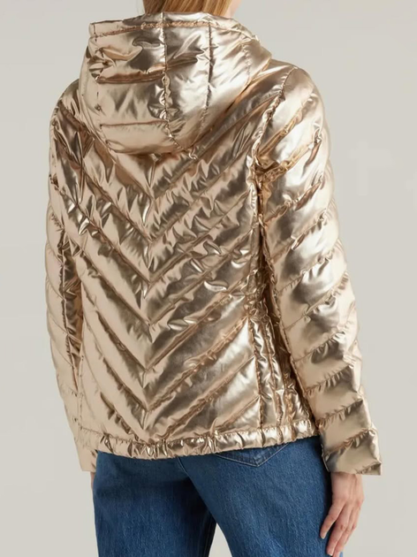 Куртка демисезонная с капюшоном женская Michael Kors 932189260 L Золотистая (1159833888) 