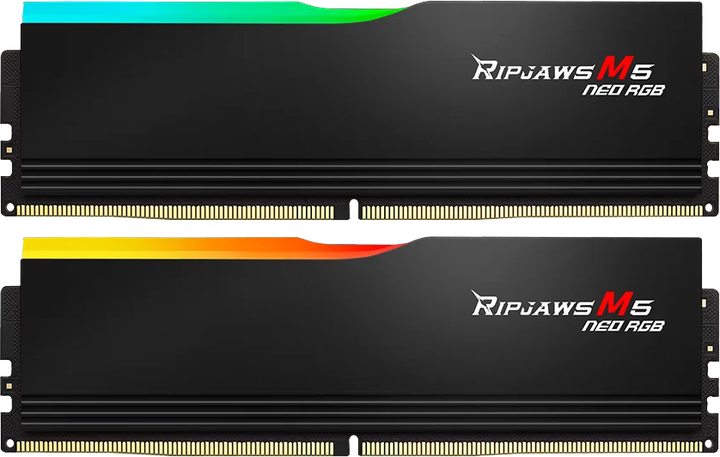 Pamięć RAM G.Skill DDR5-6000 32768MB PC5-48000 (Kit of 2x16384MB) Ripjaws M5 Neo RGB (F5-6000J3636F16GX2-RM5NRK) - obraz 1