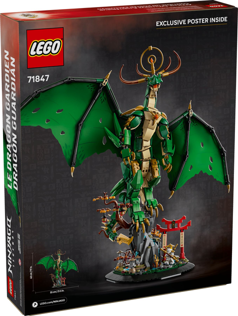 Конструктор LEGO Ninjago Legends Вартовий дракон 1650 елементів (71847) - зображення 6