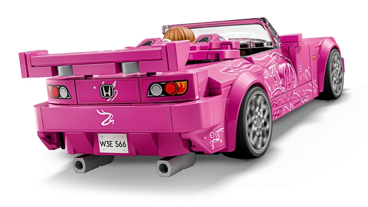 Klocki konstrukcyjne LEGO Speed Champions Honda S2000 z filmu Za szybcy, za wściekli 300 elementów (77241) - obraz 4