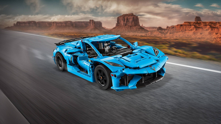 Конструктор LEGO Technic Chevrolet Corvette Stingray Синій 732 елементи (42217) - зображення 10