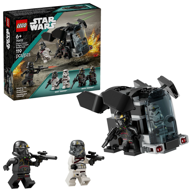 Конструктор LEGO Star Wars Боєць смерті і Нічний піхотинець - Бойовий набір 119 елементів (75412) - зображення 2