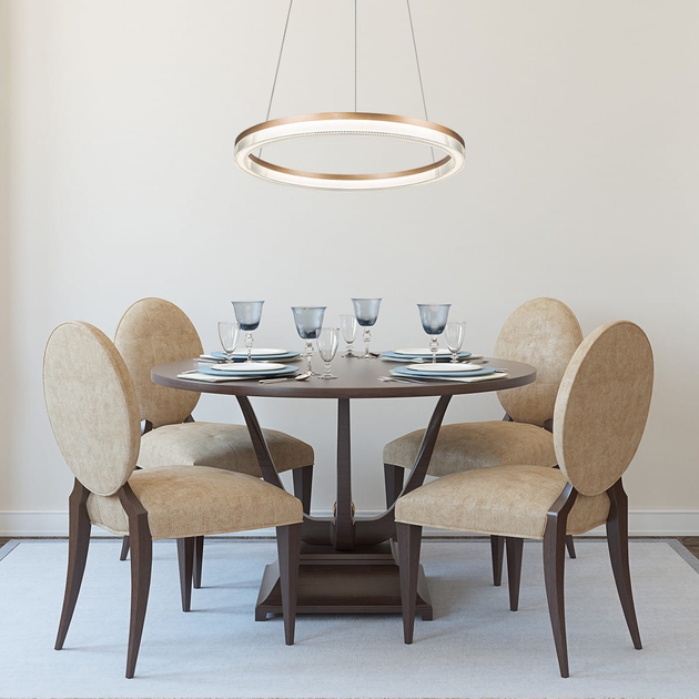 Підвісний світильник Light Prestige Cristal Triangle Gold (LP-033/1P L GD) - зображення 11