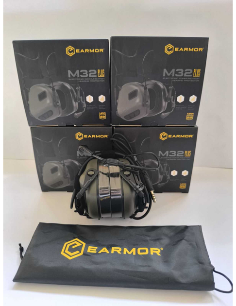 Активные защитные наушники Earmor M32 Plus Олива (Kali) - изображение 4