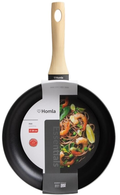 Сковорода Homla B2 Albero Essentials Чорна 28 см (5906496732850) - зображення 2