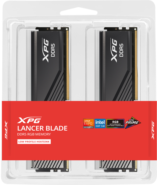 Pamięć RAM ADATA DDR5-6000 65536MB PC5-48000 (Kit of 2x32768) XPG Lancer RGB Black (AX5U6000C3032G-DTLABRBK) - obraz 5
