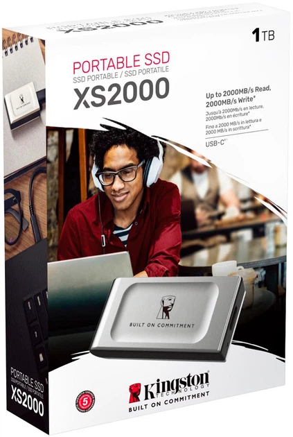 SSD диск Kingston XS2000 BoC Portable SSD 1TB USB 3.2 Gen 2x2 IP55