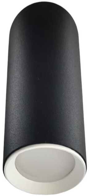 Lampa tuba Light Prestige Manacor 17 cm 1 x GU10 czarno - biała (LP-232/1D - 170 BK/WH) - obraz 1