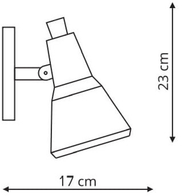 Kinkiet Light Prestige Auletta 1xE14 Brown (LP-507/1W) - obraz 2