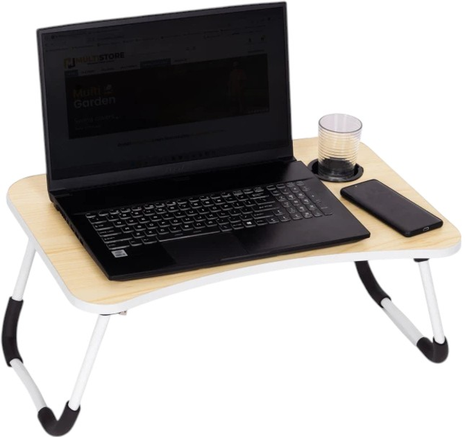 Stolik pod laptopa ModernHome by Multistore składana taca 60 x 40 cm (PJJLT0001-03) - obraz 3